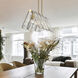 Serenity 5 Light 37.88 inch Modern Brass Linear Pendant Ceiling Light